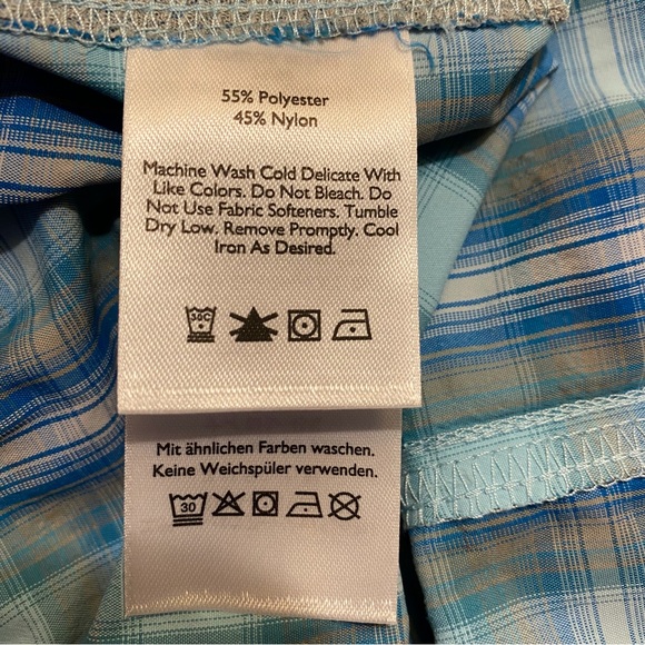 NWT Eddie Bauer Travex Mountain Shirt, Blue Plaid, XS - Picture 5 of 5